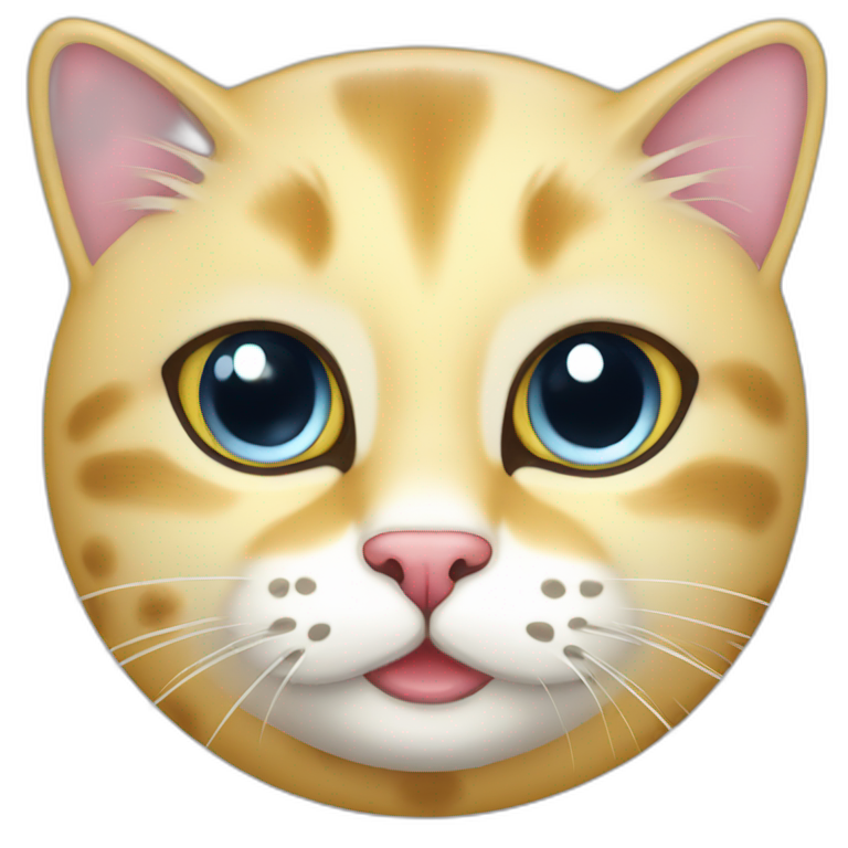 Cat stuck in cheese | AI Emoji Generator