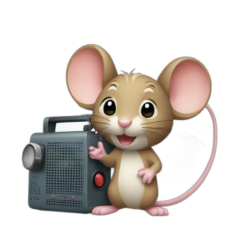 mouse holding wine  AI Emoji Generator