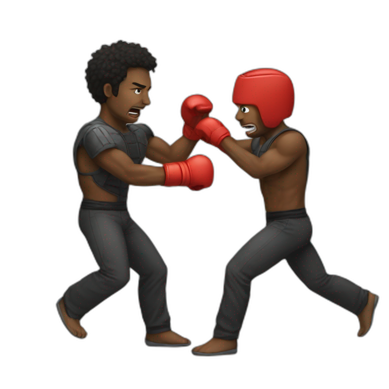 Putin fight with a tiger | AI Emoji Generator