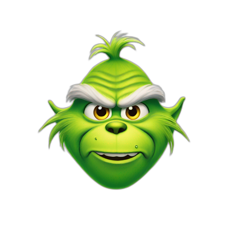 Grinch face mug | AI Emoji Generator