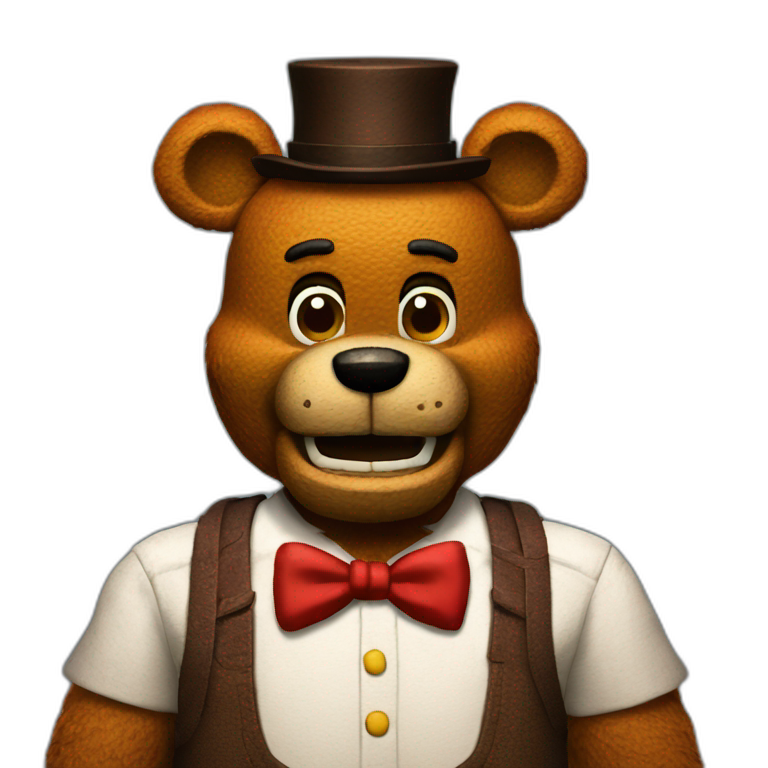 Freddy Fazbear Face Emoji | AI Emoji Generator