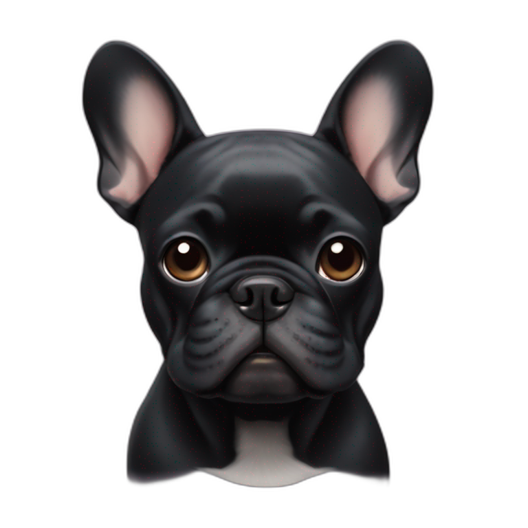 black french bulldog love | AI Emoji Generator