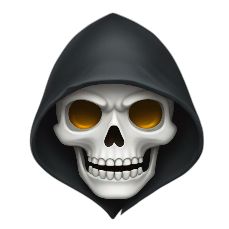 a grim reaper with a scythe | AI Emoji Generator