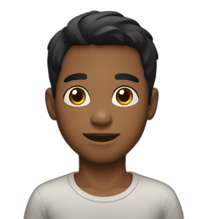 short black hair lady | AI Emoji Generator