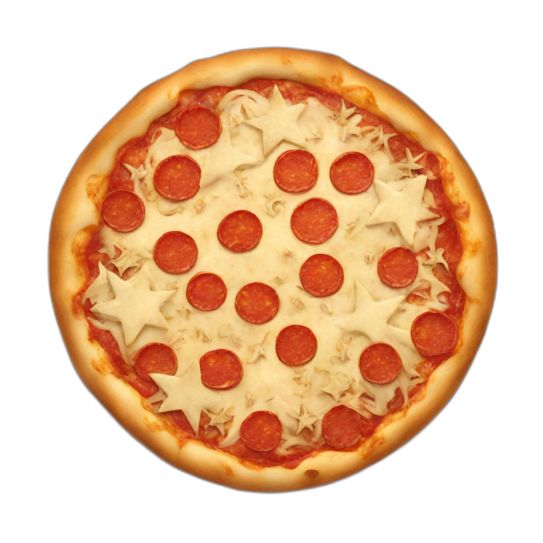 pizza in the shape of cat | AI Emoji Generator