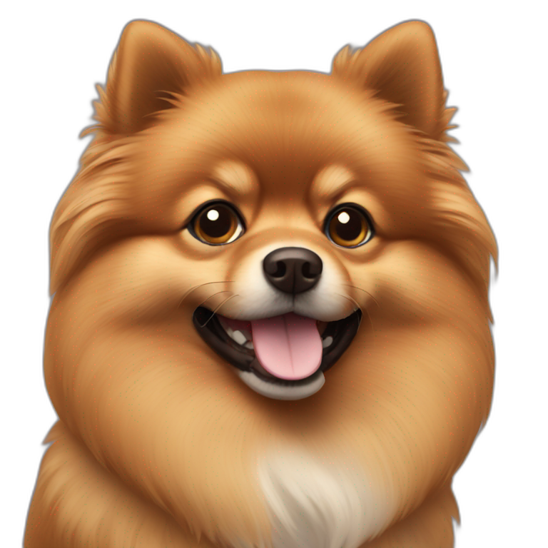 black pomeranian dog | AI Emoji Generator