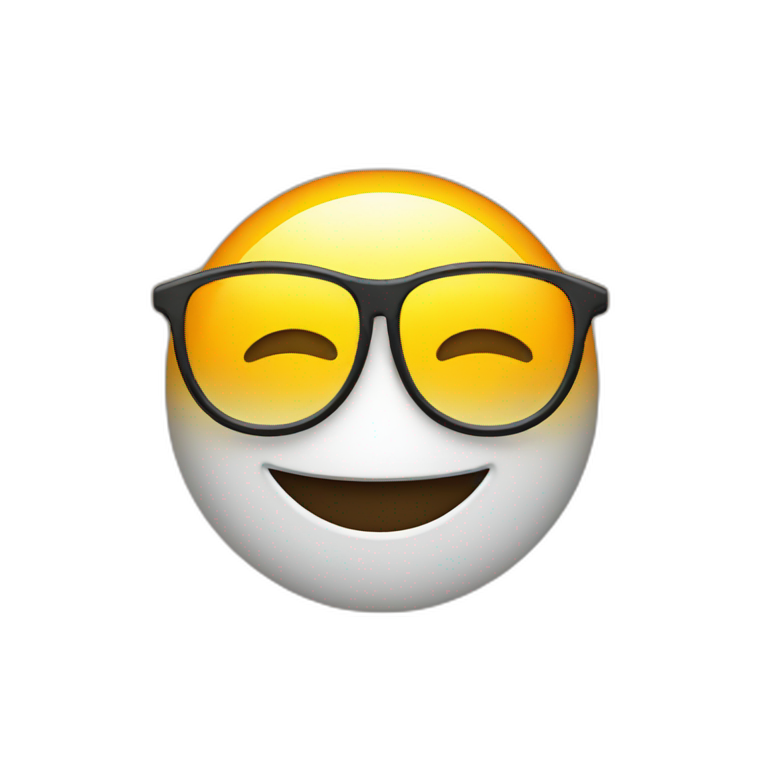 emoji with red glases | AI Emoji Generator