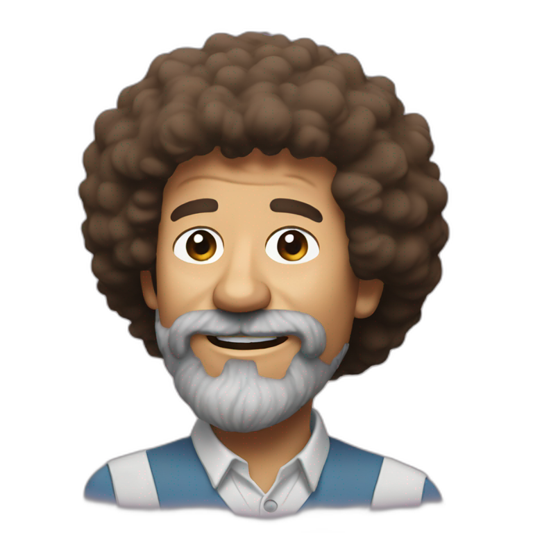 Bob ross globe | AI Emoji Generator