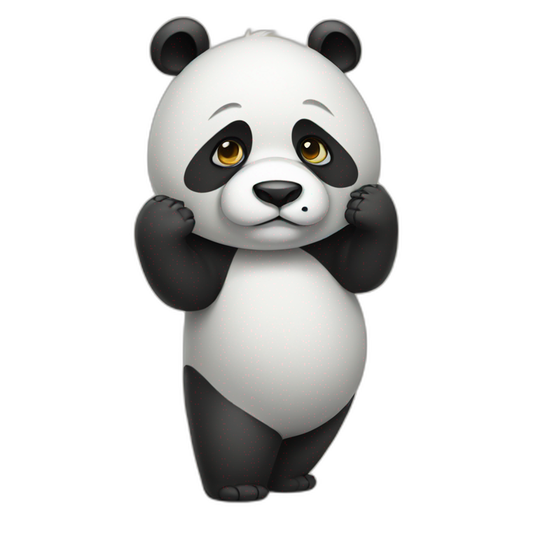 panda feeling sad | AI Emoji Generator