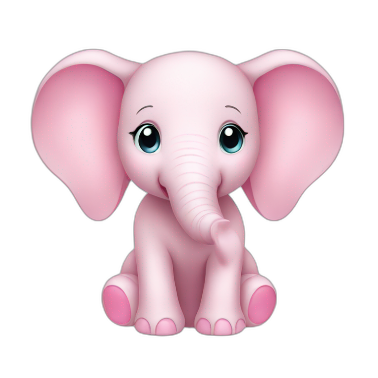 pink smoky elephant | AI Emoji Generator