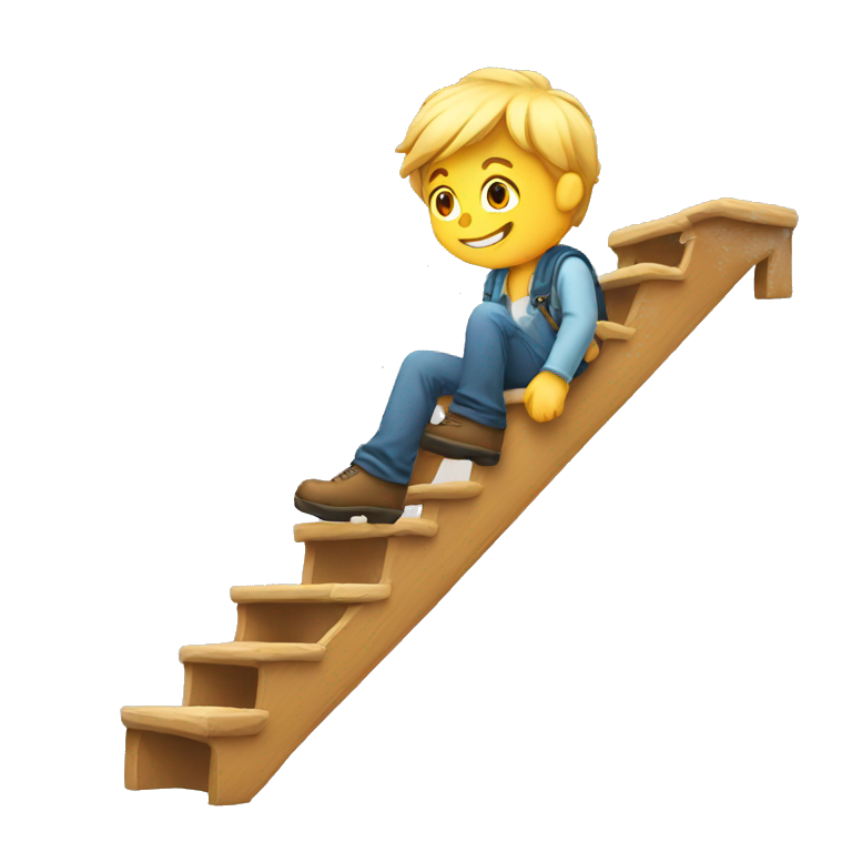 aluminium stair ladder 5 steps with platform | AI Emoji Generator