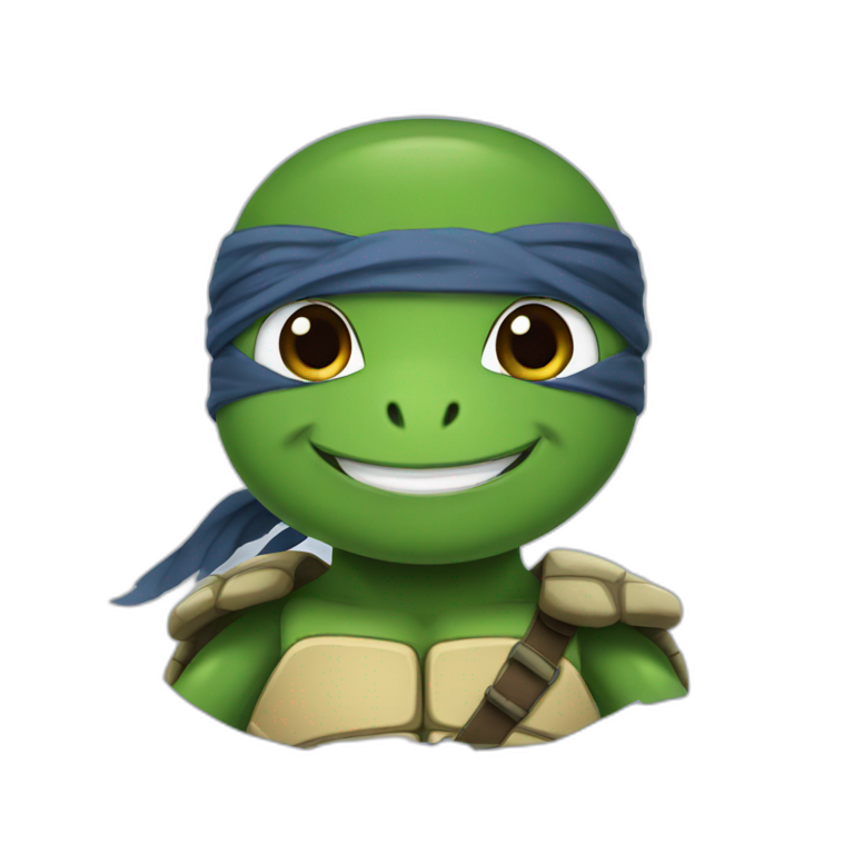 teenage mutant ninja turtle leonardo | AI Emoji Generator